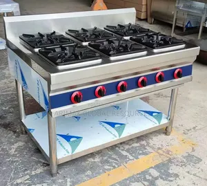 6 Burners Industrial Gas Cooker Without Oven