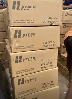 3.2kwh-25.6v Hyper Power Solar Lithium Battery, Best Importer in Lagos