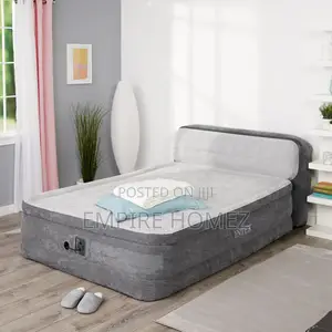 Inflatable Headboard Bed With Inbuilt Electric Pump