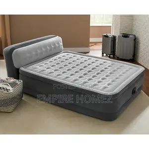 Inflatable Headboard Bed With Inbuilt Electric Pump