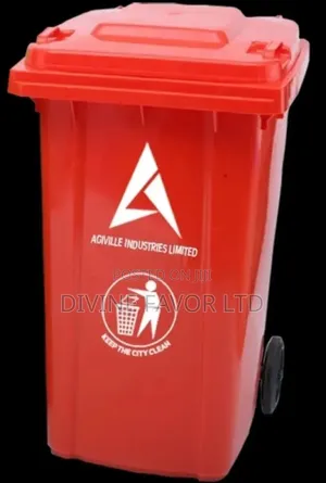 240 Litres Agiville Waste Bin With Tyres.