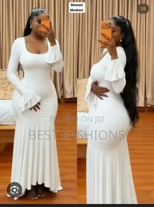 White Ladies Long Gown