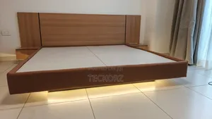 Floating Platform Bed With Led Under Lights