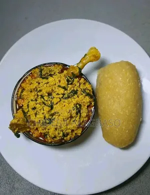 Eba and Egusi