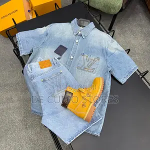 High Quality Luxury Louis Vuitton Denim Set