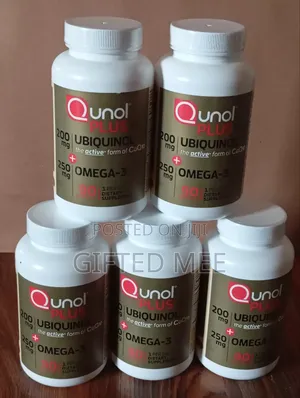 Qunol Plus Ubiquinol(Coq10), 200 Mg + Omega-3, 90 Softgels.
