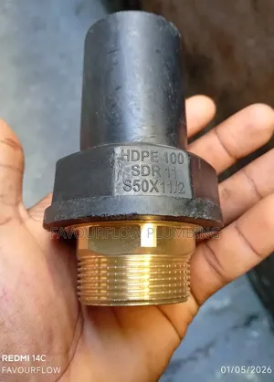 50mm X 1 1/2" Hdpe Male Threaded Transition Adapter (Sdr 11)