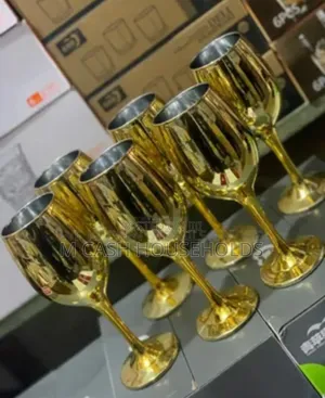 Electroplated Gold Wine Glass Cup