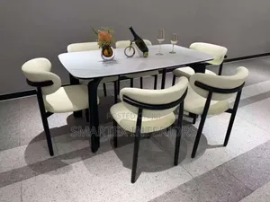 Imported Quality Marble Top Dining Table With Chairs