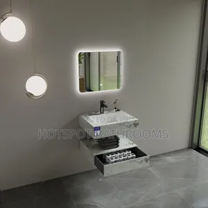 Smart Bathroom Vanity Unit, Sleek Modern