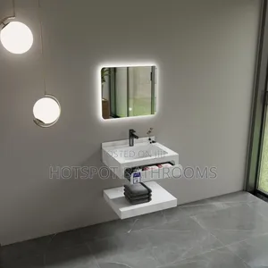 Floating Sink Cabinet With Mirror