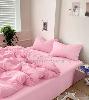 Delight Pink Duvet Bedsheets and Pillowcase Set-