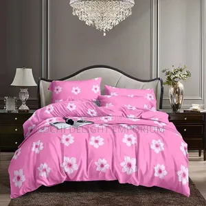 Beautiful Flora Pink Duvet Bedsheets and Pillowcase Set-