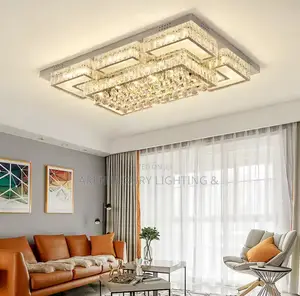 Modern Crystal Led Chandelier Ceiling Lamp Luxury for Living Room