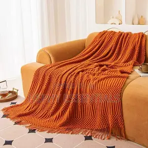 Luxury Knitted Throw Blanket for Sofa Couch