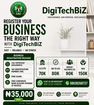 Limited Liability Company Registration and Other Cac Service