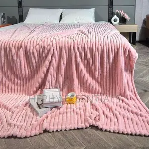 Soft Fluffy Microfiber Blanket 180×200cm – Warm Lightweight