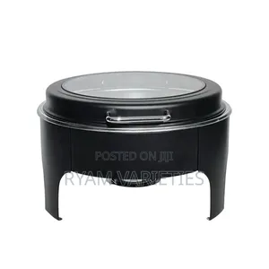 Stainless Steel Round Black Chafing Dish