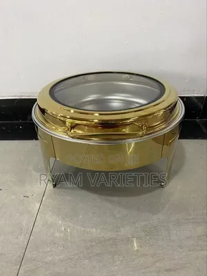 Stainless Steel Round Gold Chafing Dish
