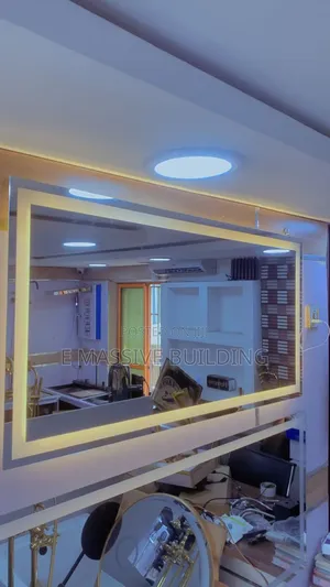 Large, Rectangular Mirror With a Double Border