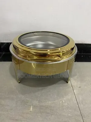Stainless Steel Round Gold Chaffing Dish