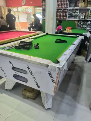 7ft White Gloss Coin and Marble Snooker Board