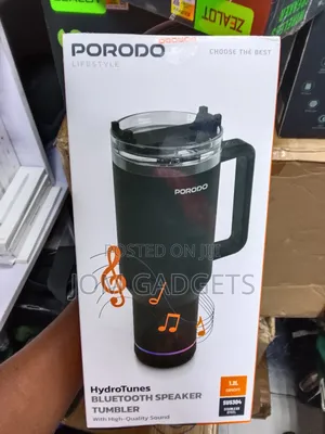 Porodo Lifestyle Hydrotunes Bluetooth Speaker Tumbler Is A Multi-use