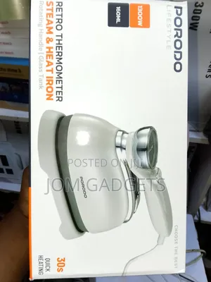 The Porodo Lifestyle Retro Thermometer Steam Heat Iron Features