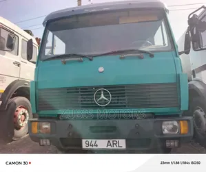 Mercedes 814 Germany Body Pickup Long Chassis Green Color and 6 Boat