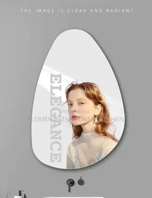 Ultra-Modern Pebble Shape Wall Mirror – Pure Elegance