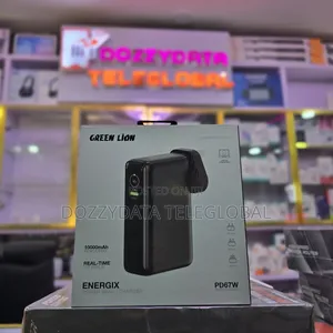 Greenlion Energix 10000mah Power Bank Charger In Black