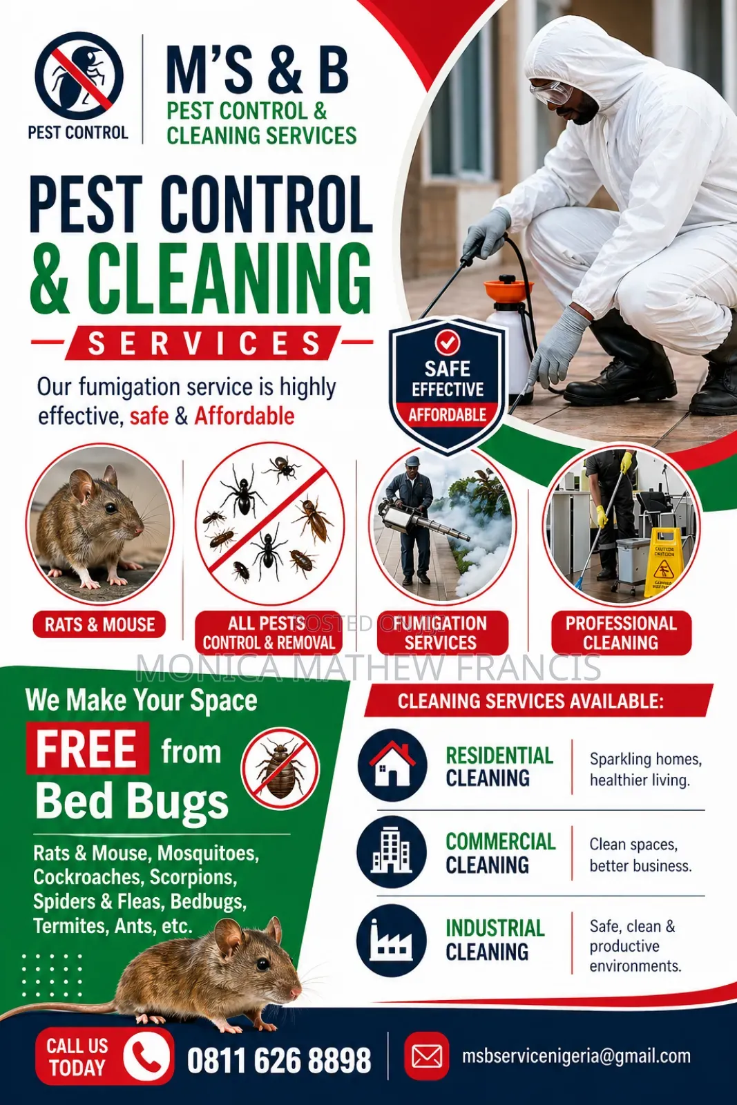 M's B Pest Control/Fumigation