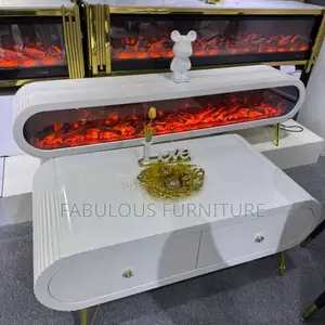 Fire Place Tv Stand and Center Table Set Available as Seen