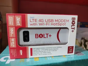 Bolt + Lte 4g Usb Modem Wifi Hotspot 159mbps 3 in 1. Mini Router