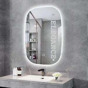 Luxury Led Backlit Oval Bathroom Mirror – Smart Touch Sensor