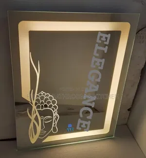 Artistic Buddha Led Mirror – Zen Decor for Spa Home