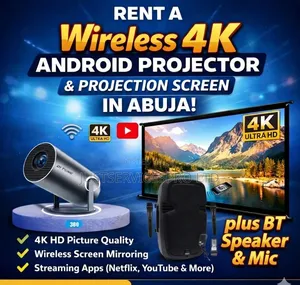 Hy300 Wireless Projector and Screen for Rent