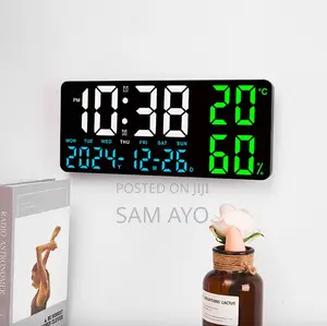 Temperature and Humidity Digital Wall Clock