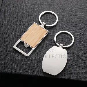 Quality Creative Bamboo Key Holder With Opener (Dozen)