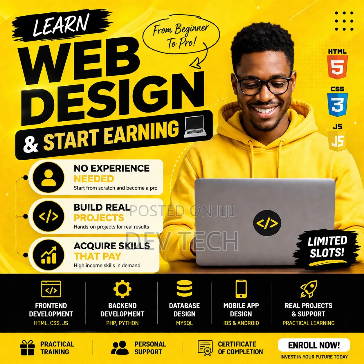 Learn Web Design Development (Html, Css, Php) | Build Real Projects