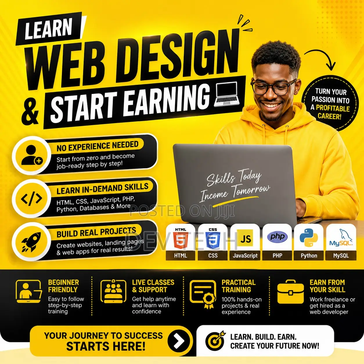 Learn Web Design Development (Html, Css, Php) | Build Real Projects