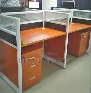 Brand New Top Quality 4 Man Workstation With 4 Drawers (Tokunbo)