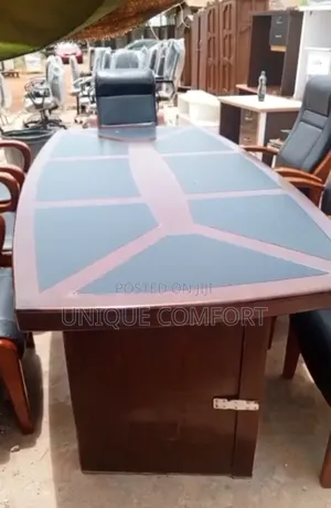 Imported Sturdy Conference Table With Sturdy 7 Chairs (Tokunbo)