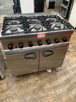 Italian Industrial 6 Burner Gas Cooker