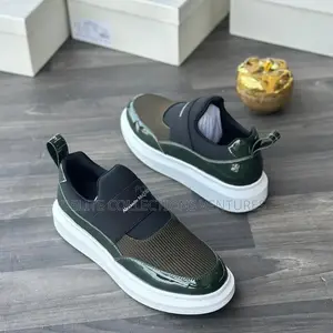 Alexander McQueen White Sole Green Colour 