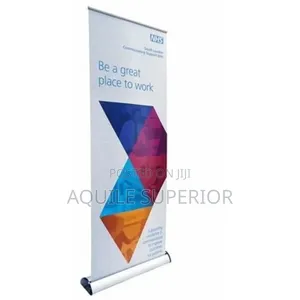 Roll-Up Banner Stand and Print for Offices -Solid Base- (8x7ft)