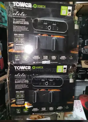 Tower Vortx Elite 10.4l Duo Basket Air Fryer Wit Sync Finish-1700w