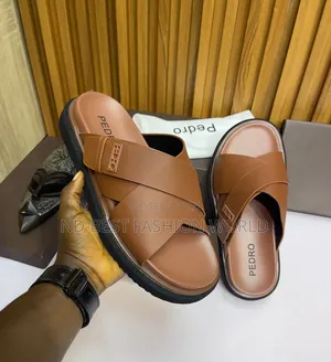 Brown Leather Slippers