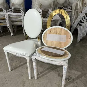 Luxury Vip 2 Face Event Chairs. Imported Steel Gold Color