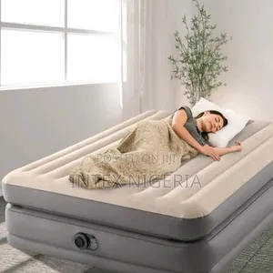 Intex Inflatable Queen Dura-Beam Prime Comfort Air Mattress